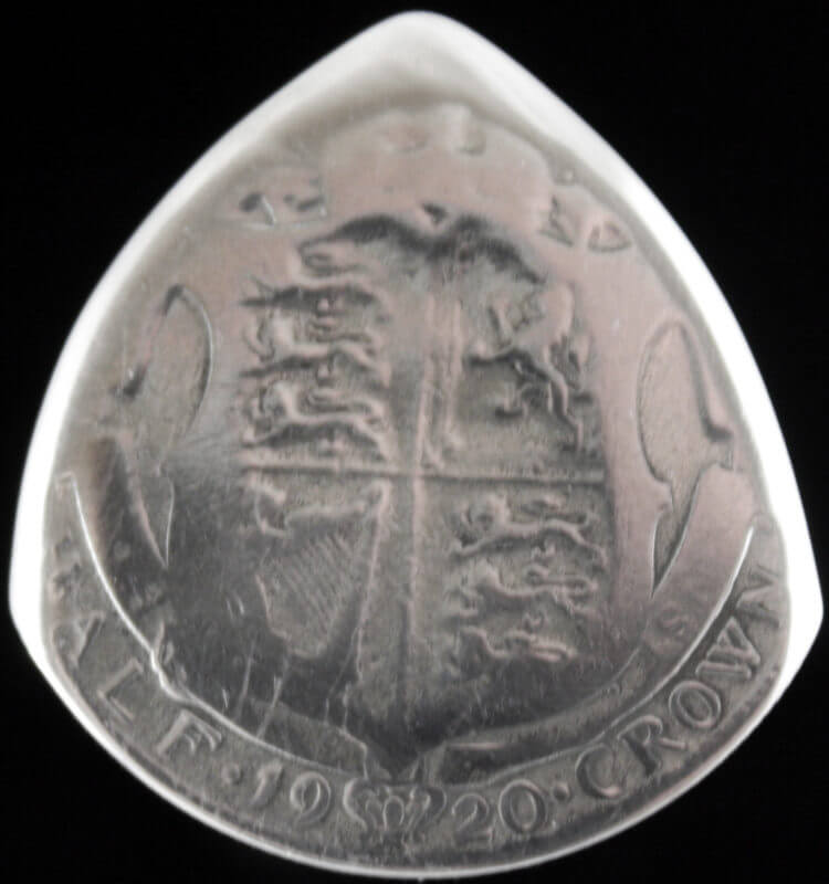1920 England 1 Half Crown 50% Silver
