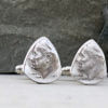 1964 US 90% Silver Dime Cufflinks 1 Coin Guitar Pick, Coin Guitar Picks