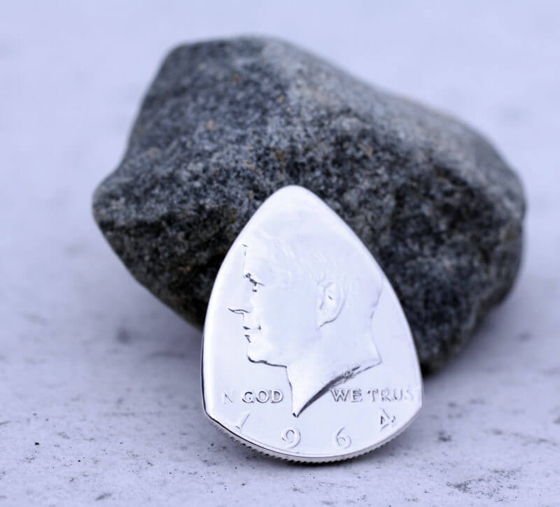 64KENNEDY Front Coin Guitar Pick, Coin Guitar Picks