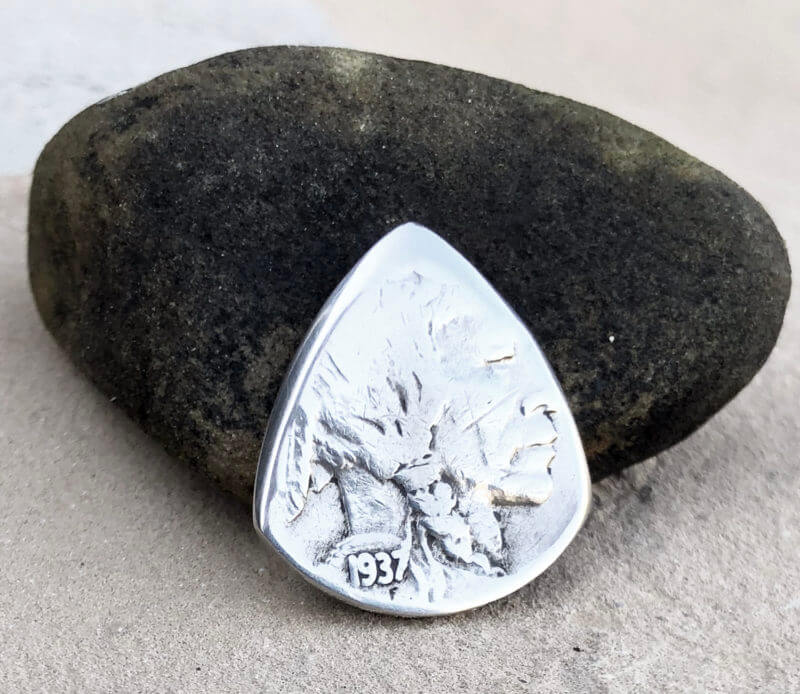 Buffalo Nickel 1 Coin Guitar Pick, Coin Guitar Picks