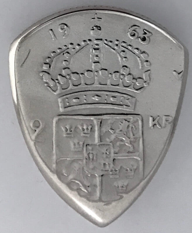 1963 Sweden 2 Kronor 40% Silver