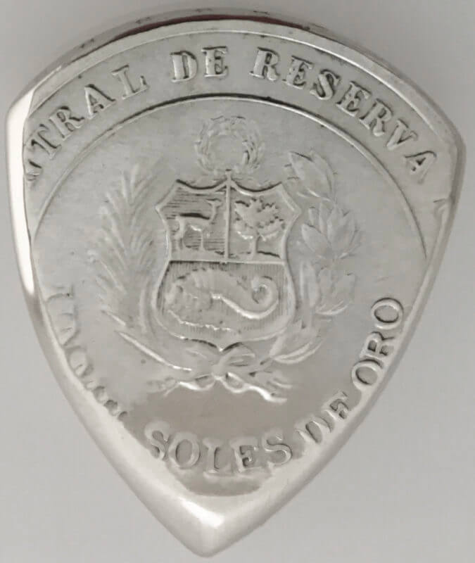 1979 Peru 1000 Soles 50% Silver