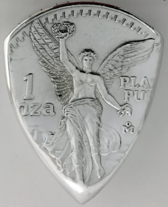 1985 Mexico 1 Oz Round 99.9% Fine Silver
