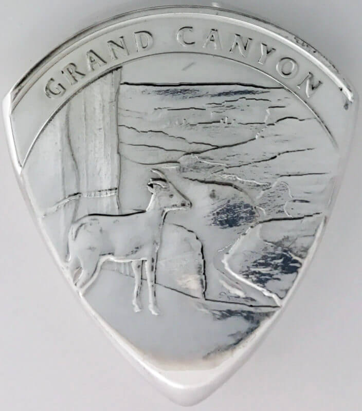 Grand Canyon National Park (Quarter Design) 1oz 99.9% Fine Silver Round