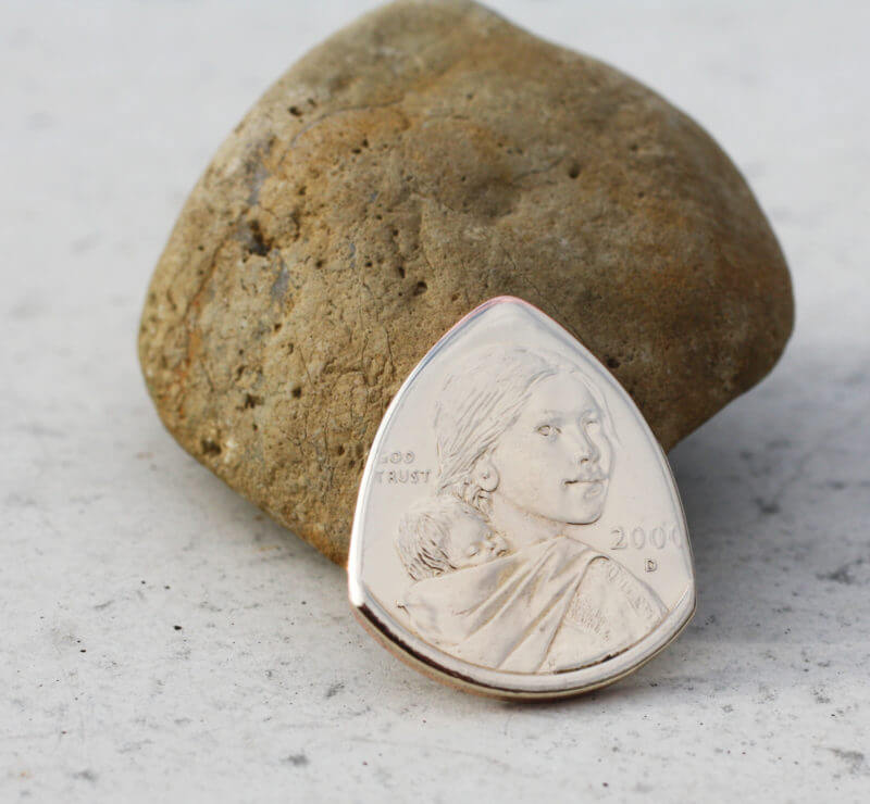 Sacagawea Golden Dollar Front-The Original Coin Guitar Picks Coin Guitar Pick, Coin Guitar Picks