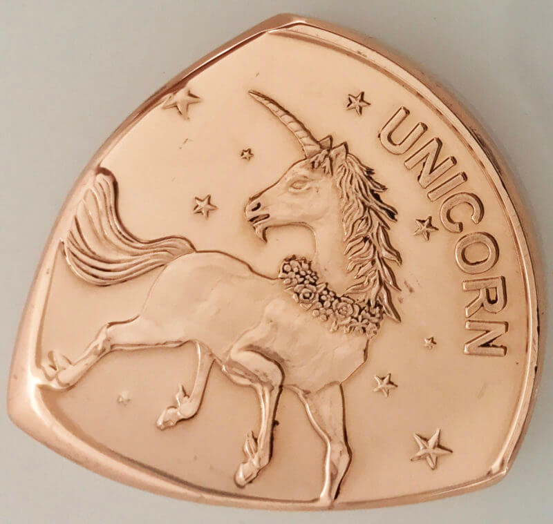 Unicorn 1 oz. Copper Challenge Coin