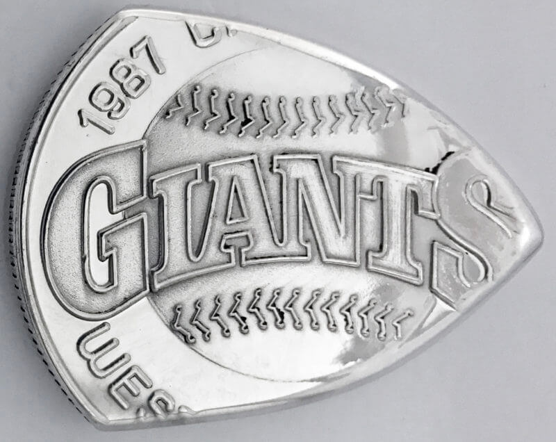 1987 San Francisco Giants 1 oz. 99.9% Fine Silver