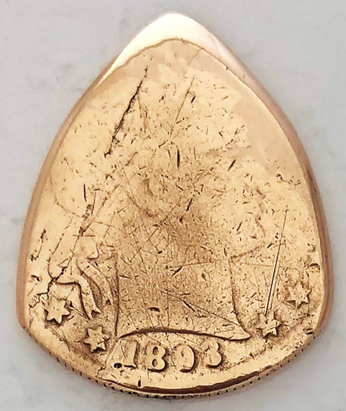 1893 US Quarter Copper Replica