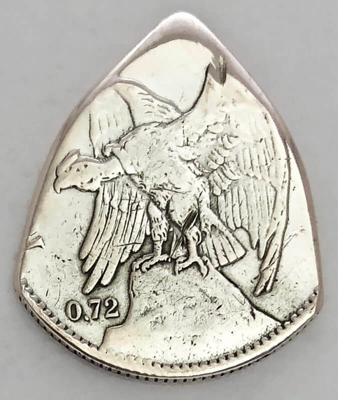 1915 Chile 1 Peso 72% Silver