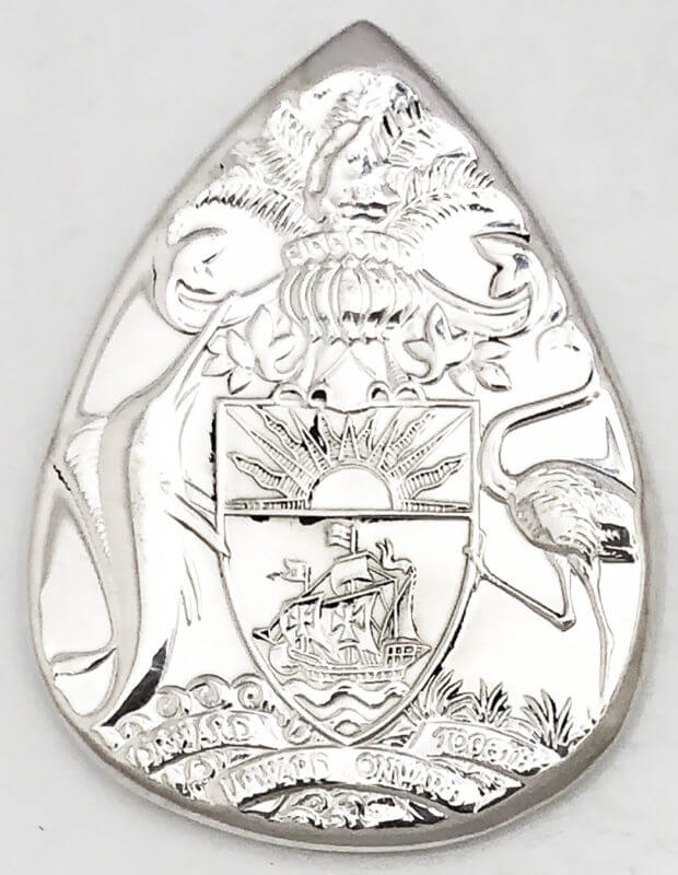 1974 Bahamas $10 Dollars 92.5% Sterling Silver
