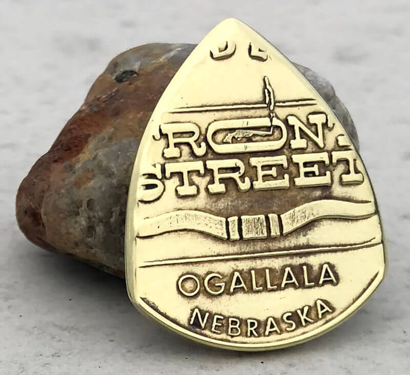 Front Street Ogallala, Nebraska Token Coin Guitar Pick, Coin Guitar Picks