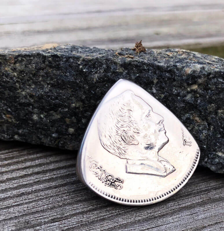 Jordan 50 Fils 1 Coin Guitar Pick, Coin Guitar Picks