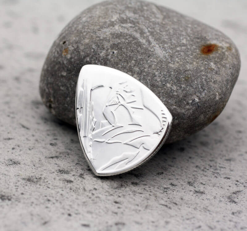 2018 Niue Darth Vader 999 Fine Silver Coin Guitar Pick, Coin Guitar Picks