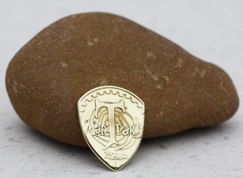 California Adventure Mad T Party Coin Guitar Pick, Coin Guitar Picks