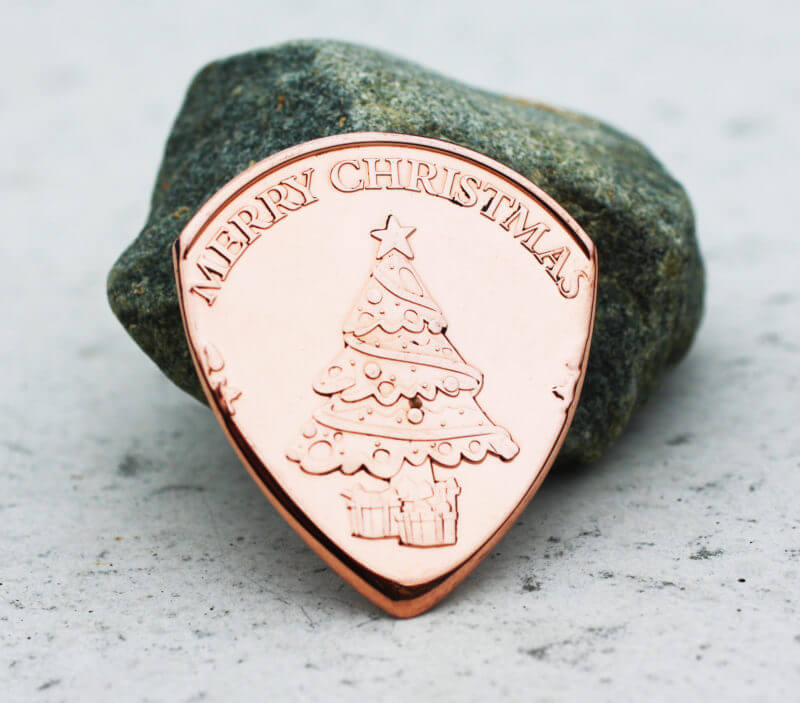 Merry Christmas Coin Guitar Pick, Coin Guitar Picks