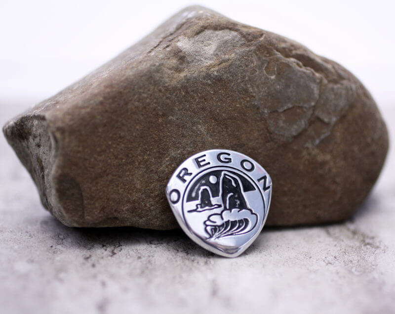 Oregon Token Coin Guitar Pick, Coin Guitar Picks
