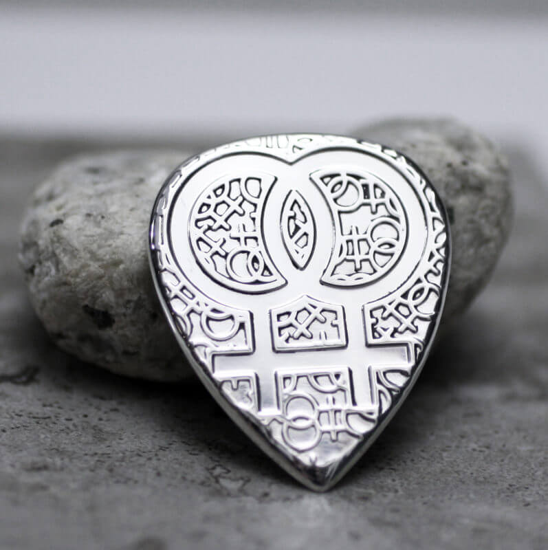 Lesbian GLBT Pride 999 Silver Coin Guitar Pick, Coin Guitar Picks