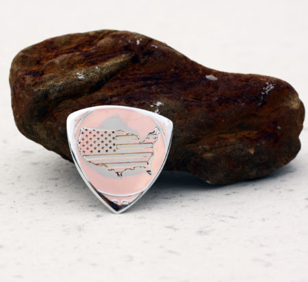 Patriotic Triangle Token Coin Guitar Pick, Coin Guitar Picks