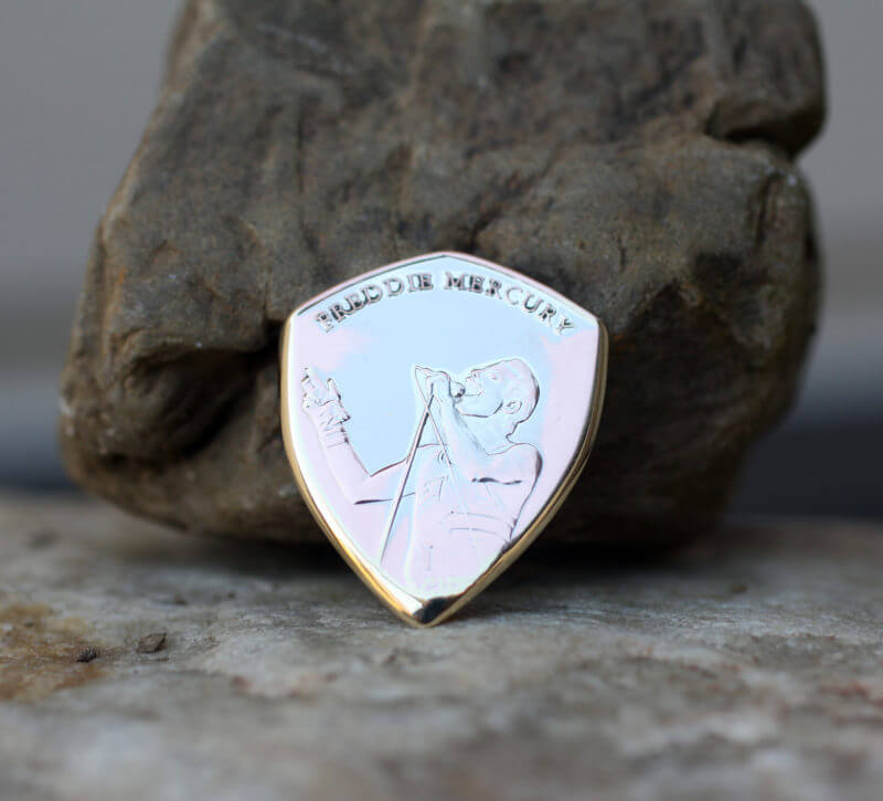 Freddie Mercury Coin Guitar Pick, Coin Guitar Picks