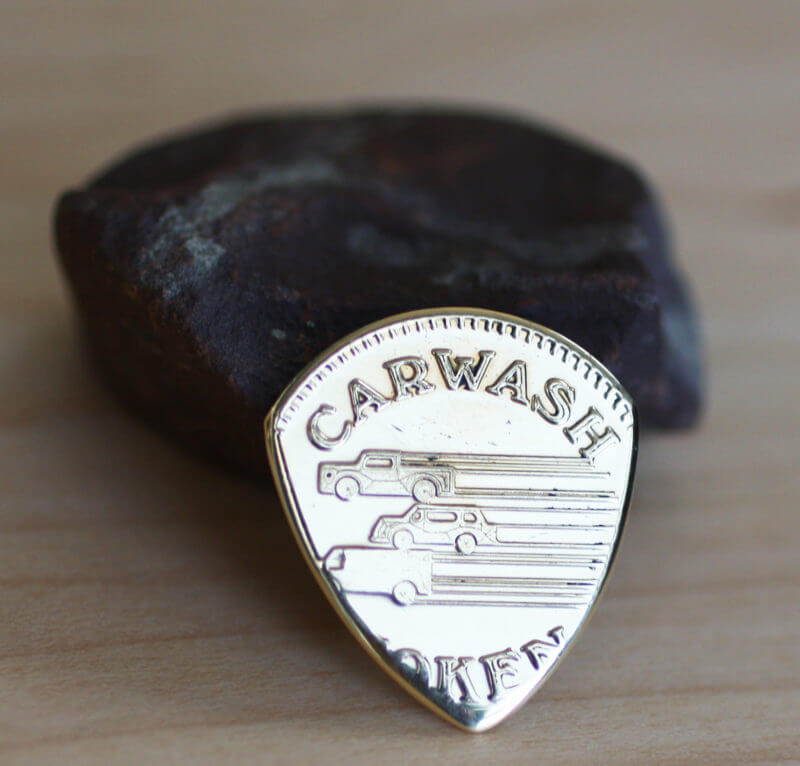 Car Wash Token Coin Guitar Pick