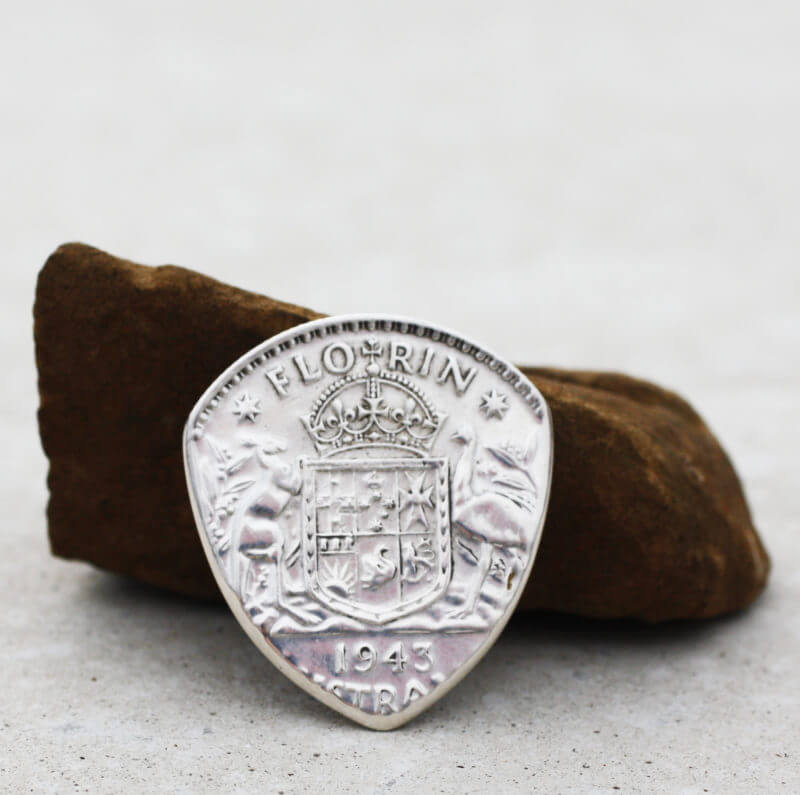 1943 Australia Florin 92.5% Silver