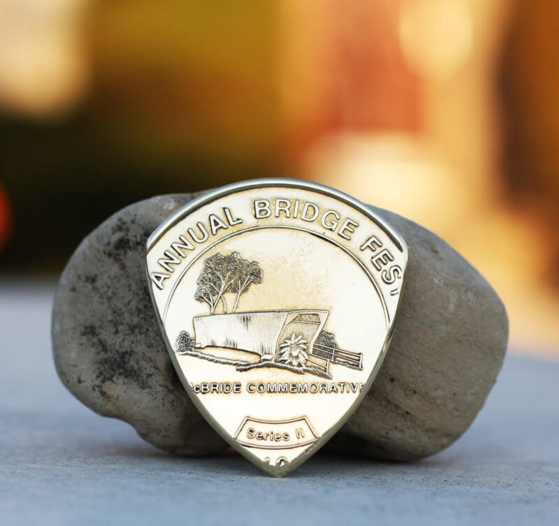 1989 20th Annual Bridge Festival Winterset Madison County, Iowa Coin