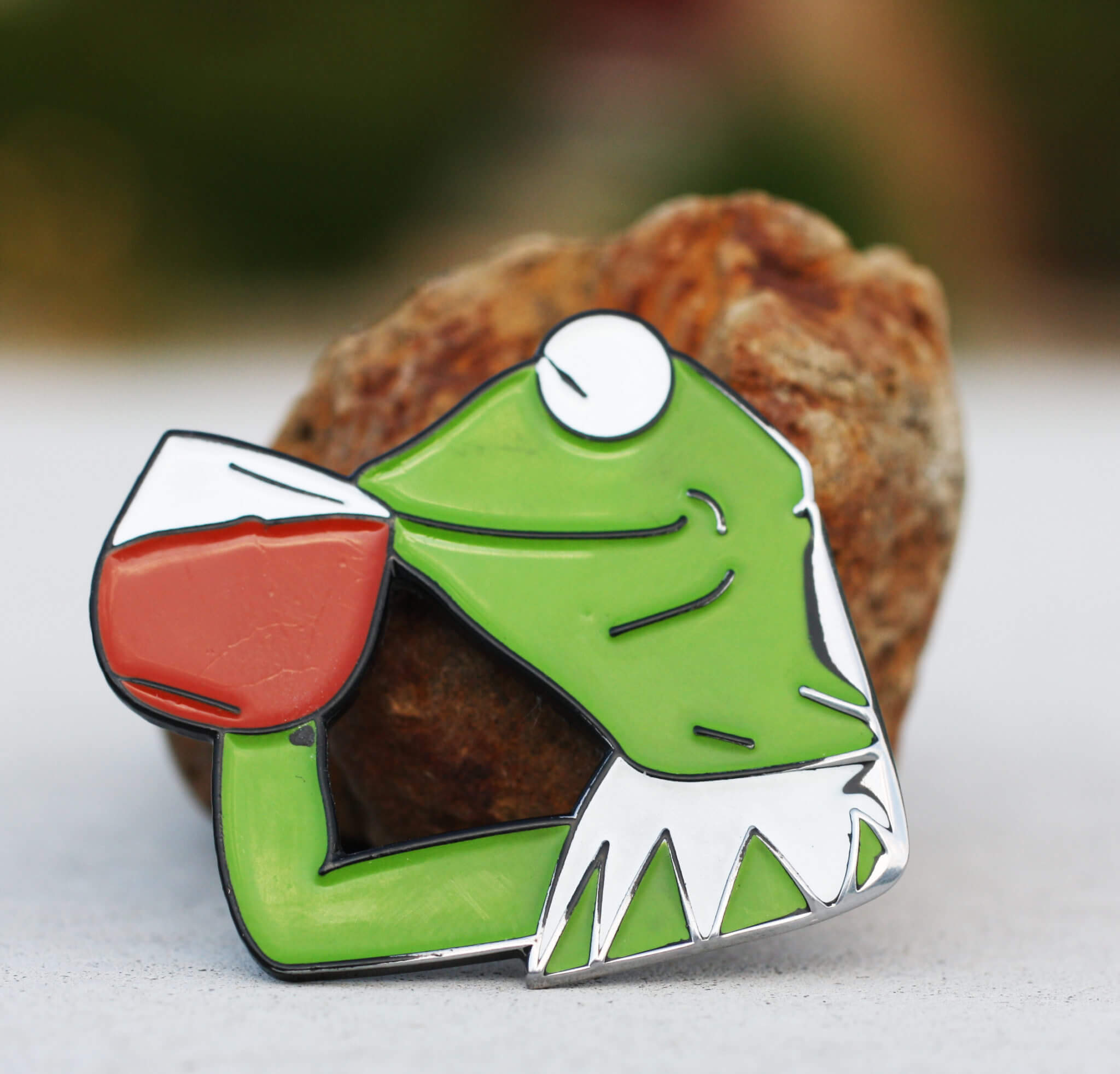 Kermit The Frog Sipping Iced Tea Hat Pin Coin Guitar Pick   Kermit Drinking Iced Tea 2048x1964 