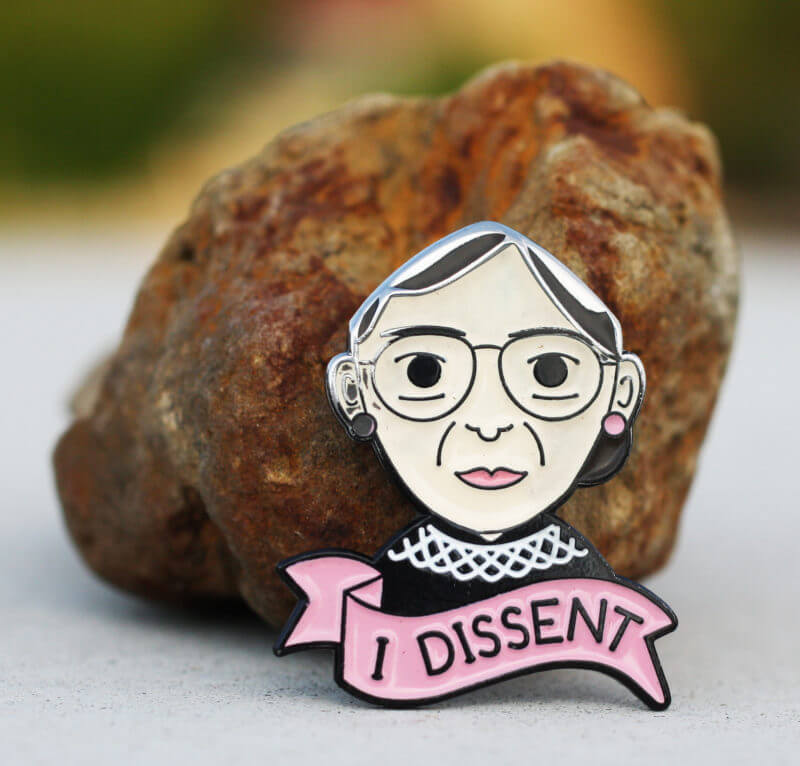 Ruth Bader Ginsburg Hat Pin