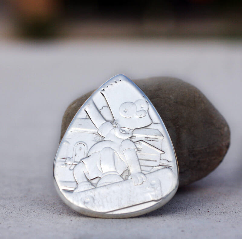 2020 Tuvalu The Simpsons Bart 99.9% Fine Silver 1 Oz