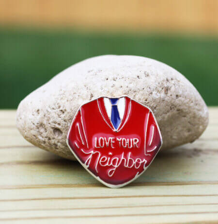 Mister Rogers Love Your Neighbor Coin Guitar Pick, Coin Guitar Picks
