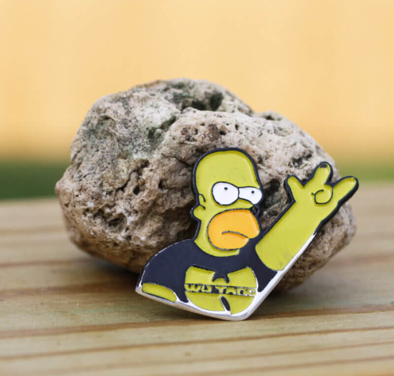 Homer Simpson Wu Tang Clan Coin Guitar Pick, Coin Guitar Picks