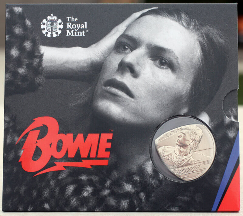 2020 UK David Bowie Edition 1 Coin Guitar Pick