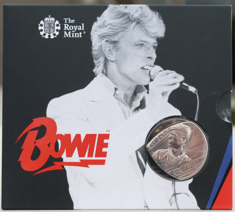 2020 UK David Bowie Edition 2 Coin Guitar Pick