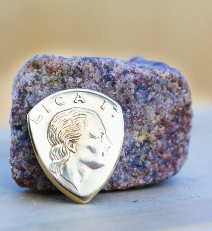 1981 Italy 200 Lire Coin Guitar Pick