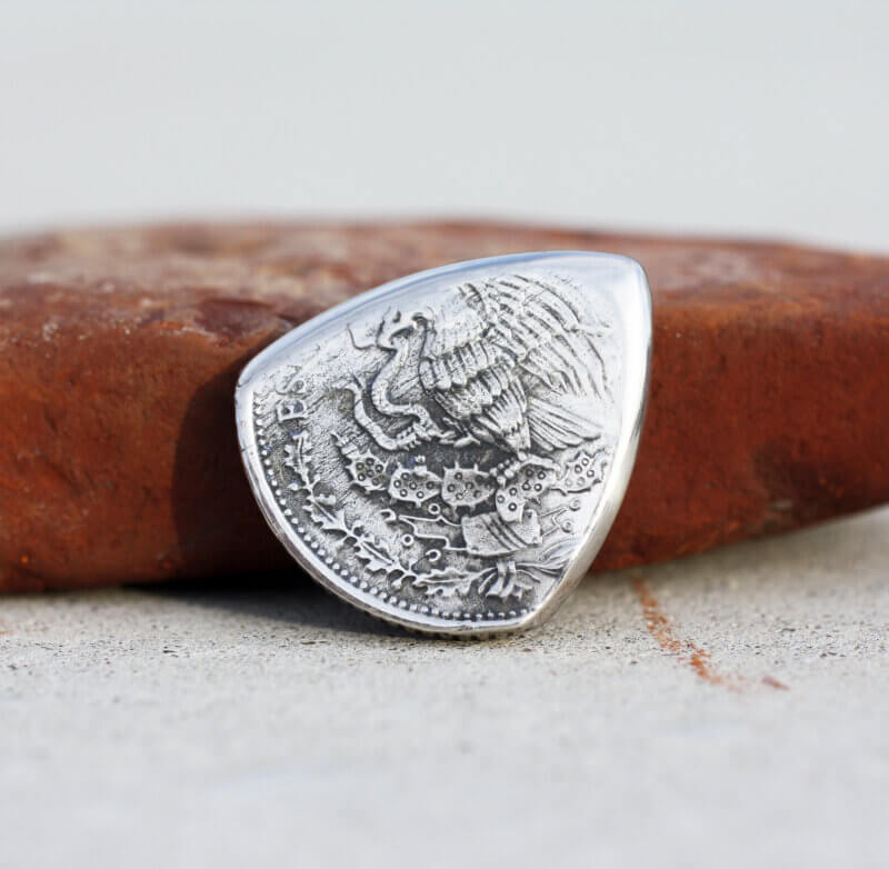 1985 Mexico $50 Coin Guitar Pick