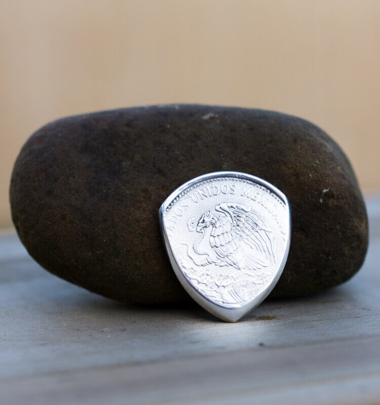 1988 Mexico $50 Pesos Coin Guitar Pick