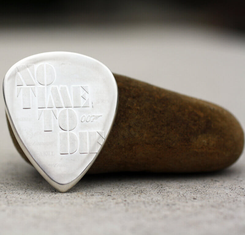 2021 UK James Bond No Time to Die 999 silver Coin Guitar Pick