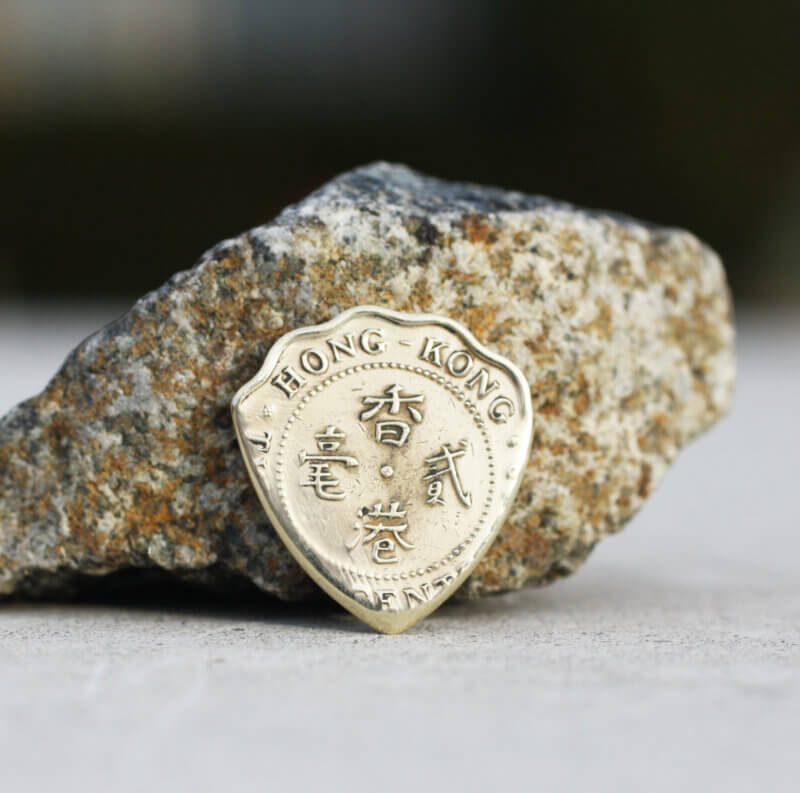 Hong Kong 20 Cents Coin Guitar Pick