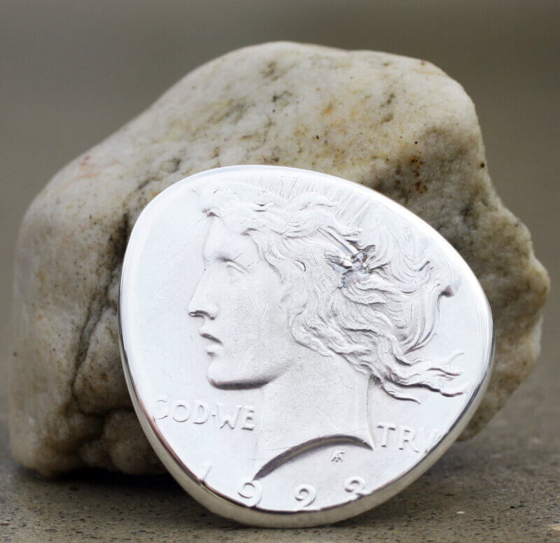 1923 US Peace Dollar 90% Silver Rounded Triangle Pick