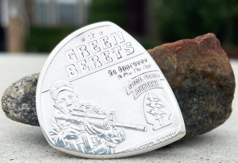 United States Army Green Berets 99.9% Silver