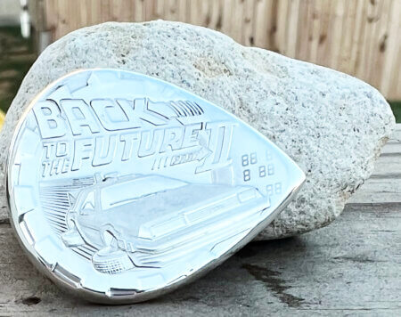2021 Back to the Future II 99.9% Silver Coin Guitar Pick