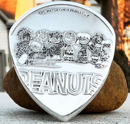 2021 It's the Great Pumpkin Charlie Brown 99.9% Silver 1 oz Peanuts Coin Guitar Pick