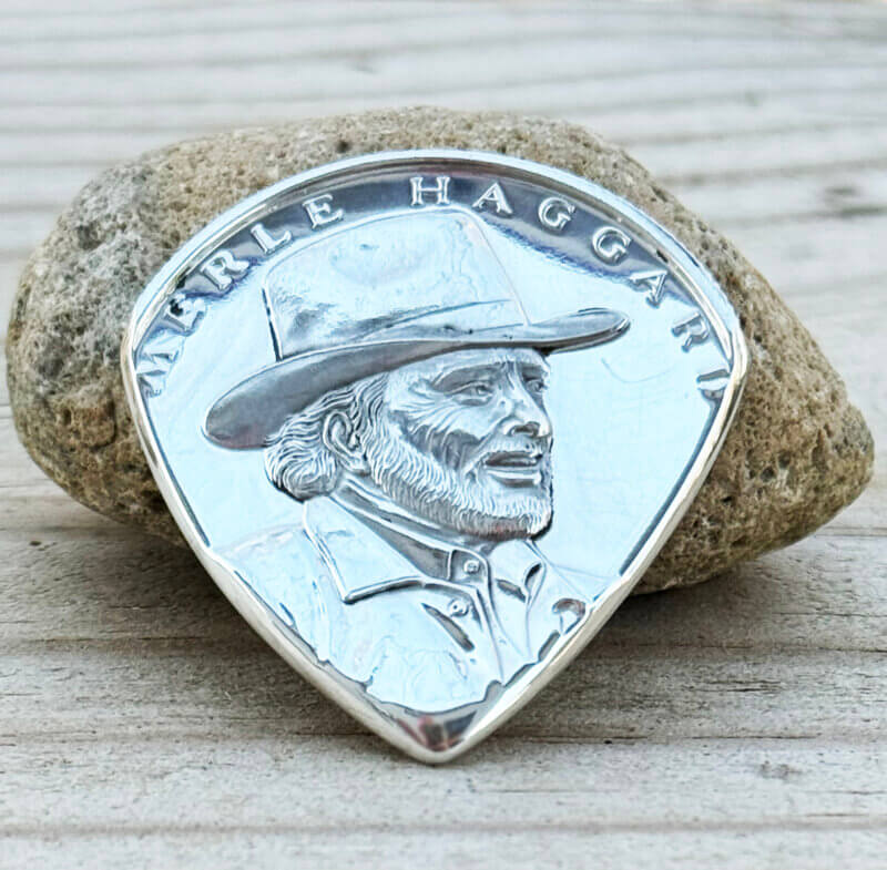 Merle Haggard 99.9% Silver