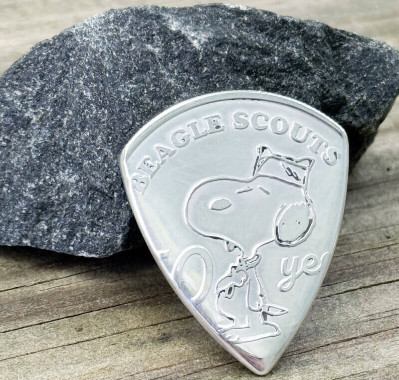 Peanuts Beagle Scouts 50 Years 99.9% Silver